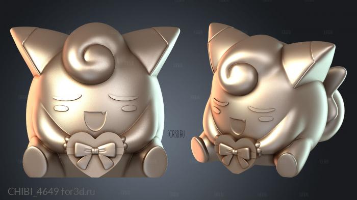 CHIBI_4649 stl model for CNC