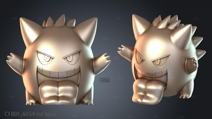 CHIBI_4654 stl model for CNC