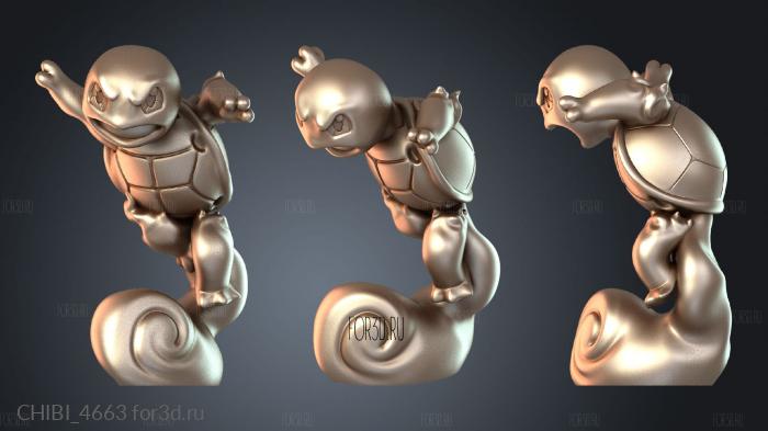 CHIBI_4663 stl model for CNC