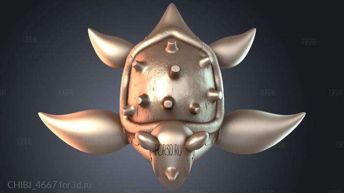 CHIBI_4667 stl model for CNC