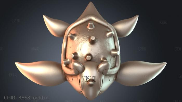 CHIBI_4668 stl model for CNC