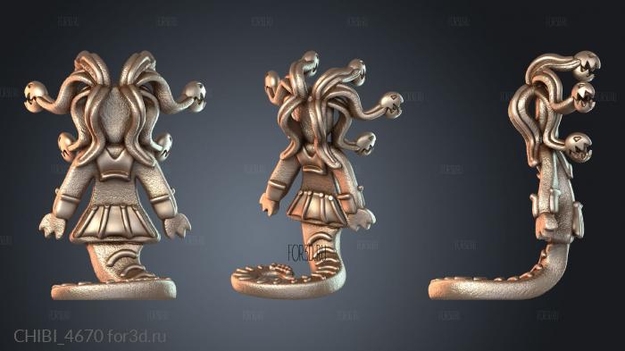 CHIBI_4670 stl model for CNC