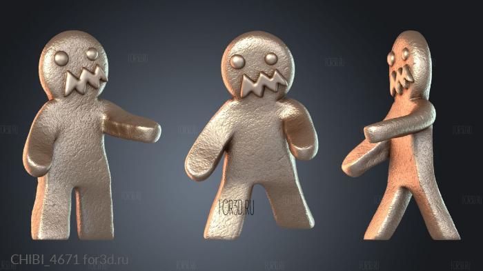CHIBI_4671 stl model for CNC
