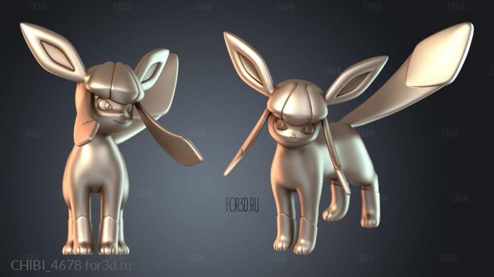 CHIBI_4678 stl model for CNC