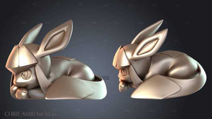 CHIBI_4680 stl model for CNC