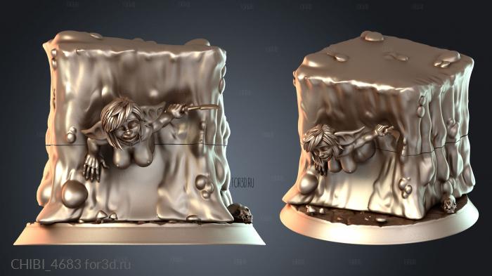 CHIBI_4683 stl model for CNC