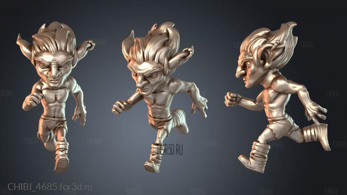 CHIBI_4685 stl model for CNC