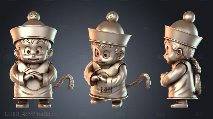 CHIBI_4692 stl model for CNC