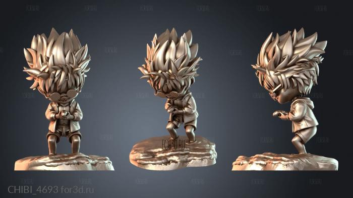 CHIBI_4693 stl model for CNC