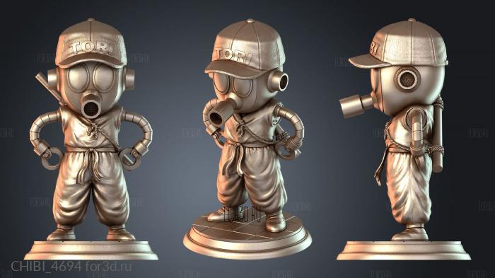 CHIBI_4694 stl model for CNC
