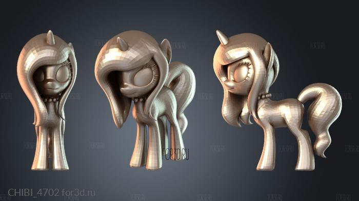 CHIBI_4702 stl model for CNC