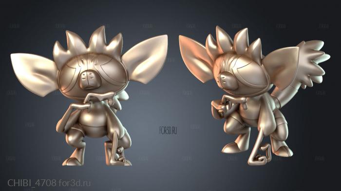 CHIBI_4708 stl model for CNC