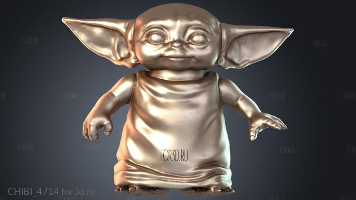 CHIBI_4714 stl model for CNC