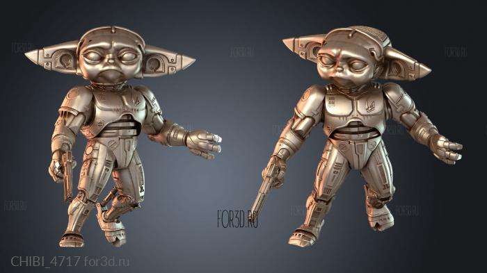 CHIBI_4717 stl model for CNC