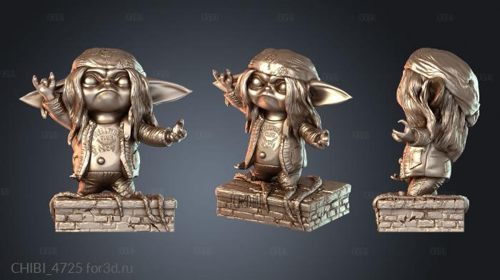 CHIBI_4725 stl model for CNC
