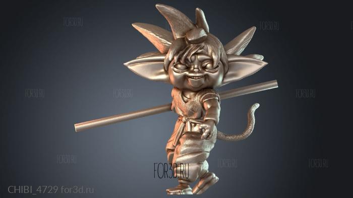 CHIBI_4729 stl model for CNC