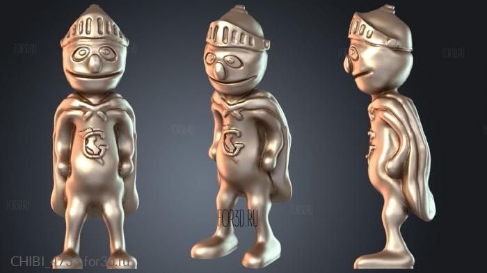 CHIBI_4733 stl model for CNC