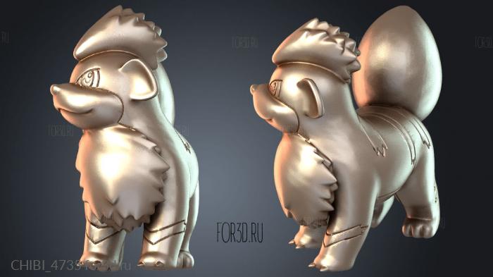 CHIBI_4735 stl model for CNC
