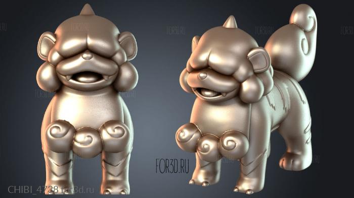 CHIBI_4738 stl model for CNC