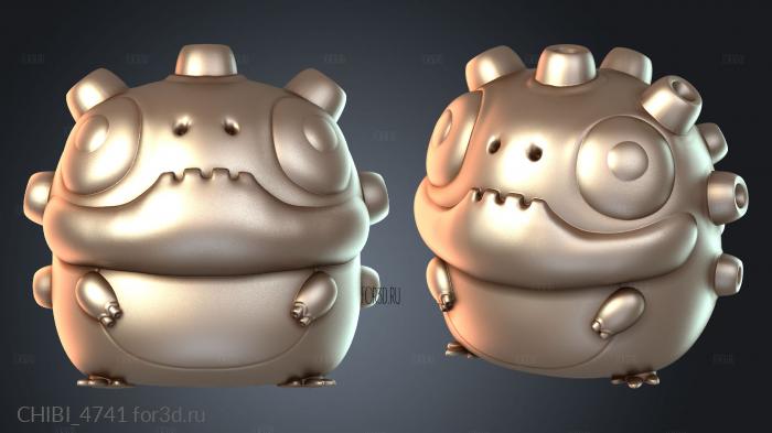 CHIBI_4741 stl model for CNC