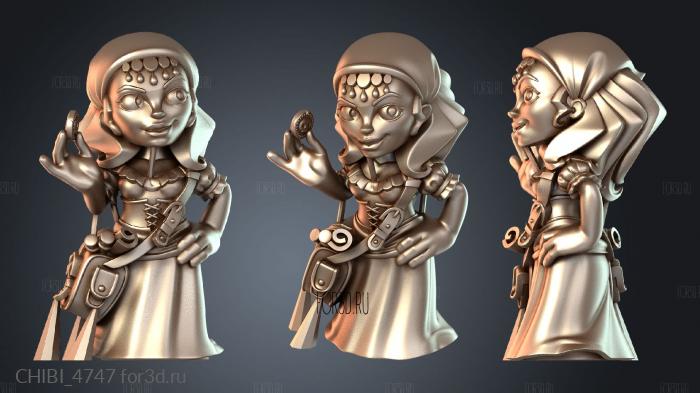 CHIBI_4747 stl model for CNC
