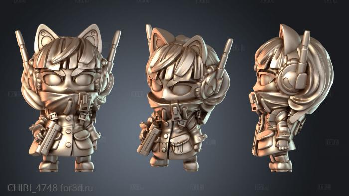 CHIBI_4748 stl model for CNC