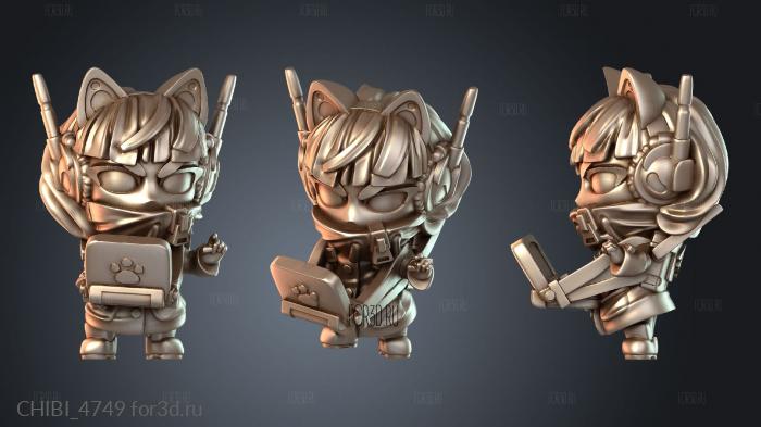CHIBI_4749 stl model for CNC