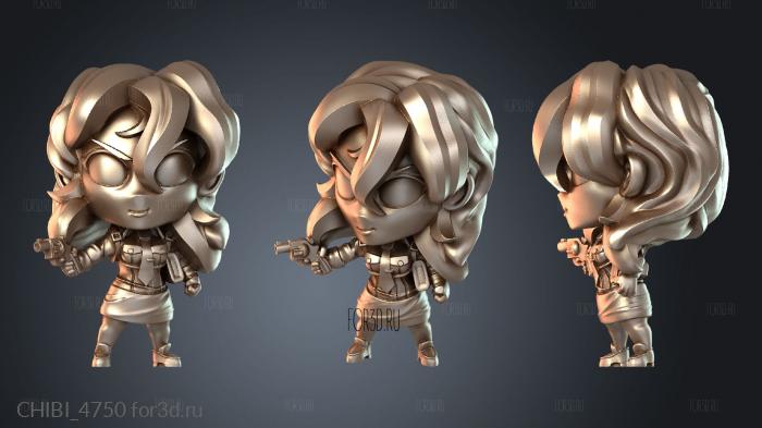 CHIBI_4750 stl model for CNC