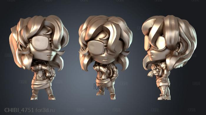 CHIBI_4751 stl model for CNC
