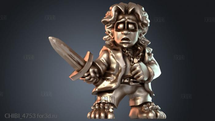 CHIBI_4753 stl model for CNC