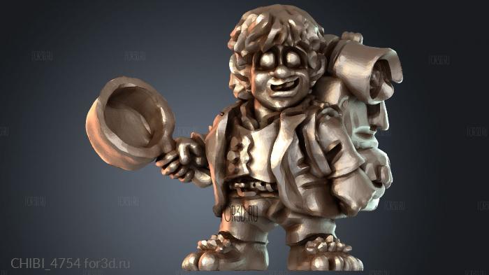 CHIBI_4754 stl model for CNC