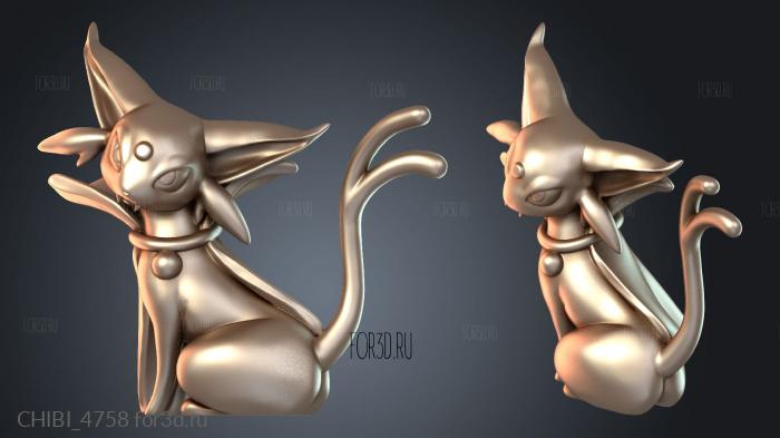 CHIBI_4758 stl model for CNC