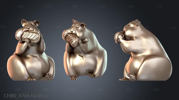 CHIBI_4766 stl model for CNC