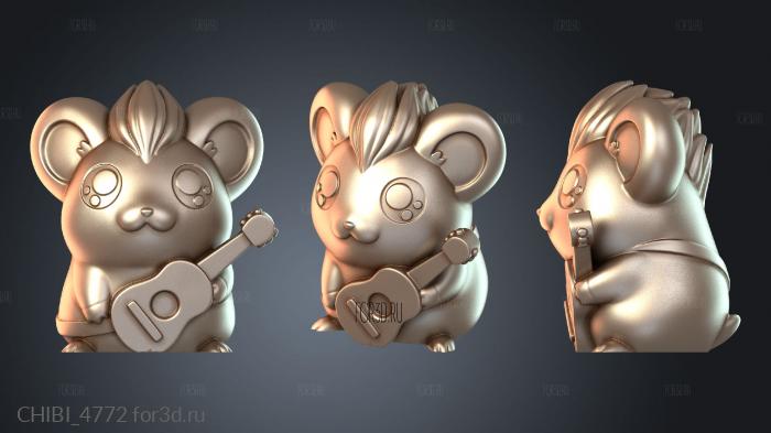 CHIBI_4772 stl model for CNC