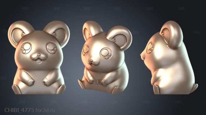 CHIBI_4775 stl model for CNC