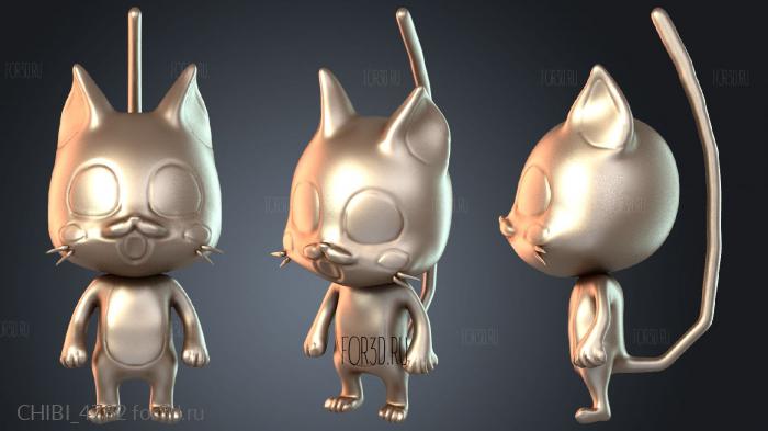 CHIBI_4782 stl model for CNC