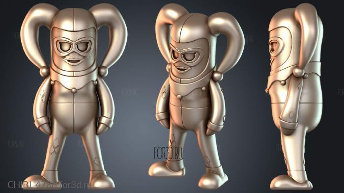 CHIBI_4786 stl model for CNC