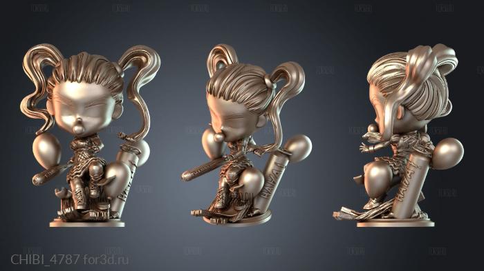 CHIBI_4787 stl model for CNC