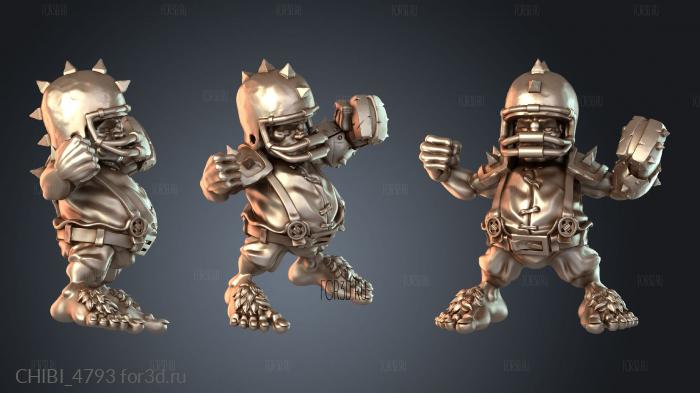 CHIBI_4793 stl model for CNC