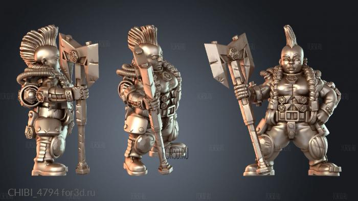 CHIBI_4794 stl model for CNC