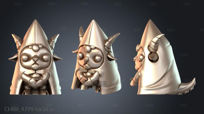 CHIBI_4799 stl model for CNC