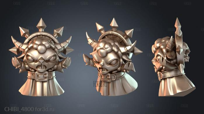 CHIBI_4800 stl model for CNC