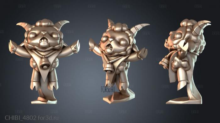 CHIBI_4802 stl model for CNC