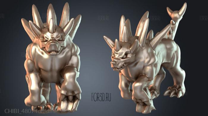 CHIBI_4807 stl model for CNC