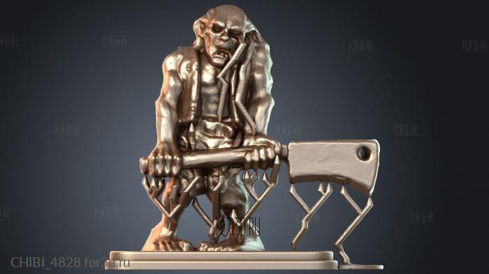 CHIBI_4828 stl model for CNC