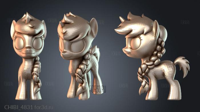 CHIBI_4831 stl model for CNC