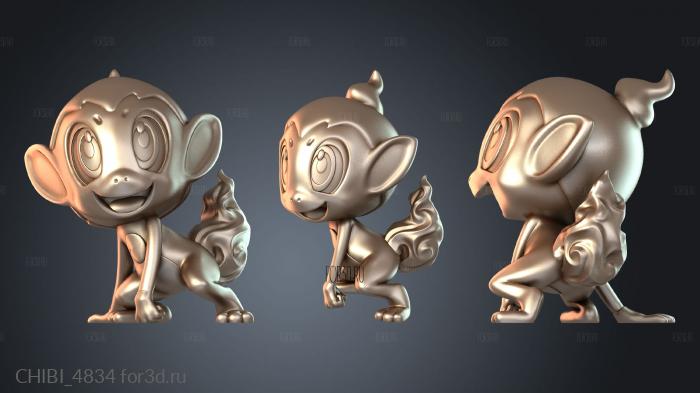 CHIBI_4834 stl model for CNC