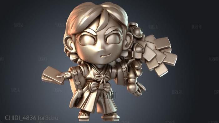 CHIBI_4836 stl model for CNC