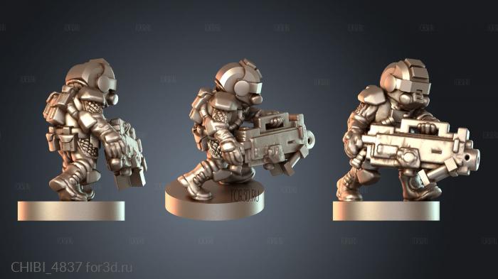 CHIBI_4837 stl model for CNC