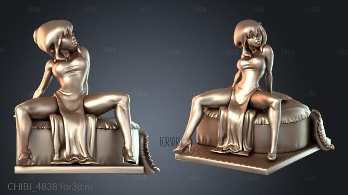 CHIBI_4838 stl model for CNC